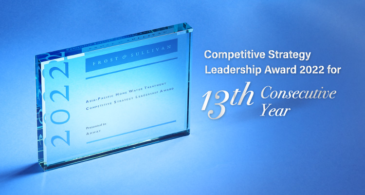 Amway Awarded 2022 Frost & Sullivan Asia-Pacific Home Water Treatment Competitive Strategy Leadership Award for 13th Year Running